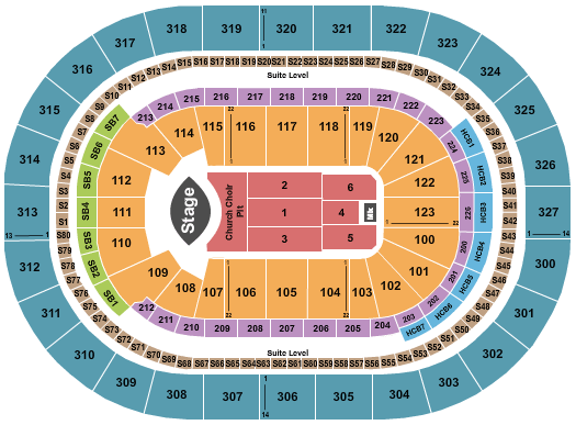 KeyBank Center Eric Church Seating Chart